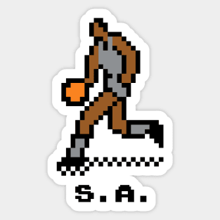 8-Bit Basketball - San Antonio Sticker